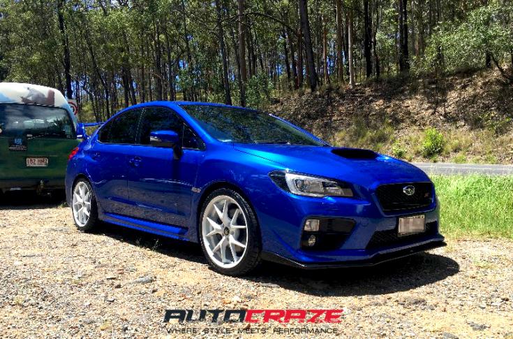 SUBARU WRX SKYLINE MATTE BLACK MACHINED FACE